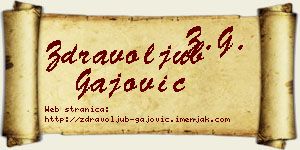 Zdravoljub Gajović vizit kartica